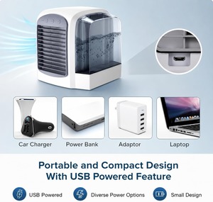 Ventilateur de refroidissement personnel USB, humidificateur portable, ventilateur silencieux de bureau - Product Image 4
