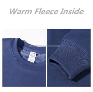 Pull en molleton de haute qualité en coton et polyester avec logo personnalisé Sweat-shirt unisexe pour hommes avec logo imprimé Pull décontracté uni en molleton - Product Image 5