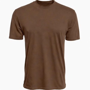 T-shirt pour homme, col rond, manches courtes, uni, en jersey polyester/coton, coupe décontractée, 180g, respirant - Product Image 3