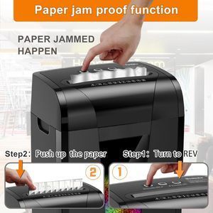 Durevole veloce 18-Sheet Cross Cut carta trituratore Auto a prova di inceppamento 18 litri Pull Bin P-4 livello di sicurezza per uso ufficio per - Product Image 5