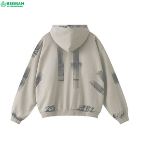 New Arrive Custom logo Heavy Weight <b>Vintage</b> Pullover Hoodie Men Acid Washed <b>Oversized</b> Plus Size Hoodies & <b>Sweatshirts</b> - Product Image 3