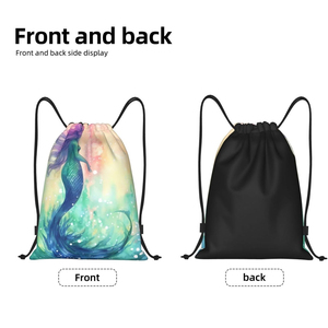 Sac à dos à cordon personnalisé avec logo, imperméable, sac de sport, grande capacité, sac à dos à cordon de sport en polyester de qualité supérieure - Product Image 1