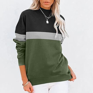 Sweat-shirt à capuche col montant personnalisé pour femme en molleton de coton, coupe oversize, pour usage décontracté, avec impression et broderie, fabricant en gros - Product Image 6