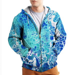 Sweat-shirts à capuche personnalisés OEM pour hommes, 100% coton molletonné, impression puff, décontractés, chauds pour l'hiver, à séchage rapide, respirants, 350g - Product Image 2