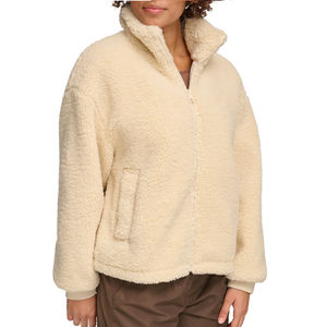 Chaqueta Varsity de Forro Polar de Poliéster para Mujer, Diseño y Logotipo Personalizados de Fábrica, Precio Económico, Cálida para Invierno - Product Image 5