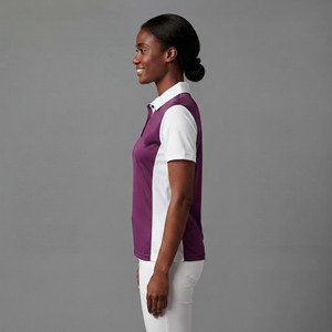 Chemises pour femmes de haute qualité, respirantes, à séchage rapide, en tricot, décontractées, 2 couleurs, broderie personnalisée, logo imprimé en relief - Product Image 3