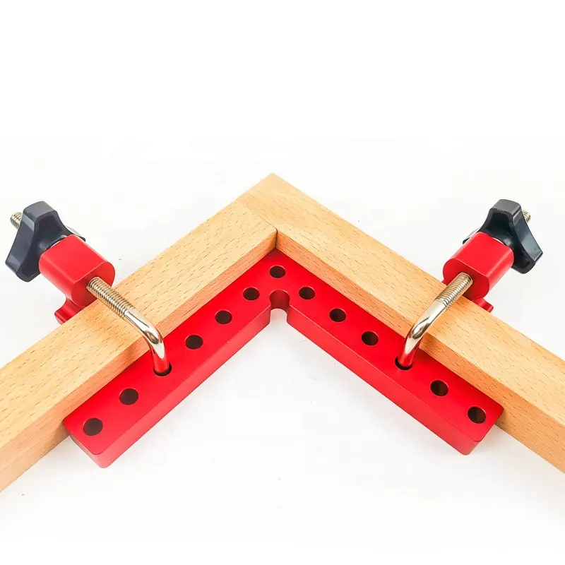 Règle carrée pour le travail du bois 90 bloc de positionnement pince à angle droit outils de travail du bois pouces règle de hauteur en alliage d'aluminium