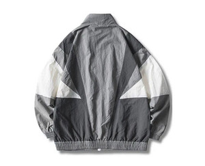 Nylon Plus Size Color Block <b>Men's</b> <b>Jacket</b> Patchwork Outdoor Full Zipper <b>Track</b> <b>Jacket</b> Zip up Windbreaker <b>Men</b> <b>Jacket</b> - Product Image 3