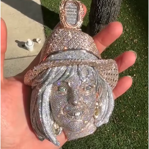 Joyería Hip Hop Personalizada, Colgante de Moissanita, Plata 925, Chapado en Oro de 10K, Diamantes Simulados, Colgante Hip Hop Personalizado - Product Image 1