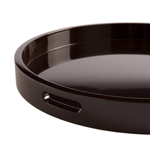 Premium High-End Glossy Lacquered Wooden Serving <b>Tray</b> Wholesale, Stylish Geometric Edge <b>Tea</b> <b>Trays</b>, Custom Home Decor Vietnam - Product Image 6