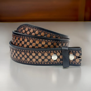 Customizable Premium Grade Western Leather <b>Belt</b> for Men Hand <b>Tooled</b> with Big Metal for Buckle Latest Designed Customizable - Product Image 6