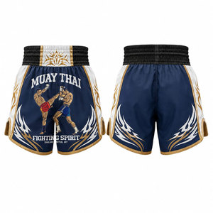 กางเกงมวยไทย MMA คิกบ็อกซิ่ง ศิลปะการต่อสู้ แบบยืดได้ ผลิตตามสั่ง ขายส่ง ไซส์ใหญ่ สำหรับผู้ชายและผู้หญิง - Product Image 1