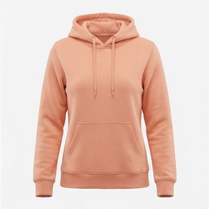 Sweat-shirt à capuche basique pour femme avec poche avant, respirant, style streetwear, la meilleure tenue personnalisable en couleur, vente en gros - Product Image 1