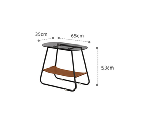 Mesa de Centro de Vidrio Estilo Moderno para Sala de Estar, Hotel, Apartamento, Almacén, Casa de Campo - Product Image 4