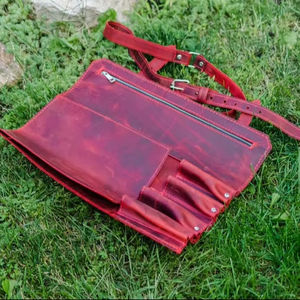 Étui à couteaux en cuir pour chef, sac de transport professionnel pour couteaux de cuisine, protection de luxe durable et anti-odeurs, étui pour ustensiles de cuisine LSKR-0049 - Product Image 1