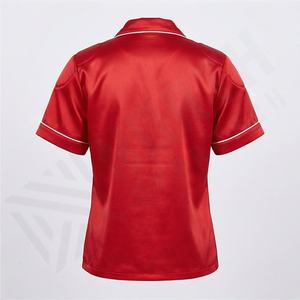 Ensemble de pyjama en soie printemps-été pour femme, tenue de nuit sexy en satin, ensemble de vêtements de détente amples pour femme, qualité supérieure - Product Image 2