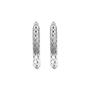 BOHEMIAN 925 STERLING SILVER PLATED HOOP <b>EARRINGS</b> FOR WOMEN ELEGANT ANNIVERSARY JEWELRY GIFTS LIGHTWEIGHT CLASSIC DAILY ACCESSOR - Product Image 4