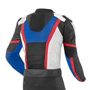 Combinaison de moto en cuir imprimé en gros, deux pièces, équipement de protection pour moto, imperméable et respirant - Product Image 6