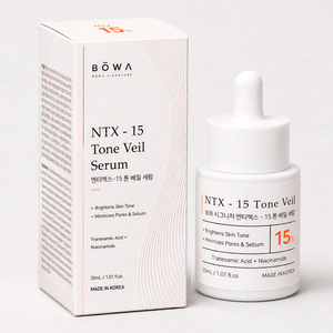 Suero Facial BOWA Signature NTX-15 Tone Veil, Hecho en Corea, con Niacinamida al 10% y Ácido Tranexámico al 5%, Aclara Manchas Oscuras, Suero de Belleza Coreano - Product Image 1