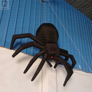 Araña inflable iluminada con LED, modelo <span class=keywords><strong>de</strong></span> tela Oxford para eventos comerciales, decoración <span class=keywords><strong>de</strong></span> terror, fiestas <span class=keywords><strong>de</strong></span> Halloween, festivales, promoción callejera - Product Image 1