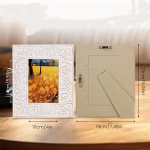 Designer Solid Wooden Photo Frame Stylish <b>Tabletop</b> <b>Display</b> for Home Office Living Room Elegant Rustic Decor - Product Image 3