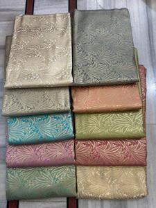 Tela de Seda Brocada de Doble Cara de Primera Calidad, Jacquard Floral, Textil Tejido para Sarees, Ropa, Decoración de Bodas, Manualidades y Tapicería - Product Image 2