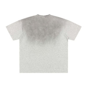 เสื้อยืดโอเวอร์ไซส์สไตล์วินเทจสำหรับผู้ชาย ผ้าคอตตอนหนัก 260 กรัม ล้างสีแบบแอซิดวอช  สไตล์สตรีทแวร์  ปรับแต่งได้ตามต้องการ - Product Image 4