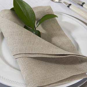 <b>Set</b> of 4 Pure <b>Linen</b> Cloth Napkins Square-shaped Eco-Friendly Home Accessories - Product Image 2