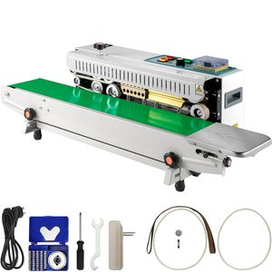 FR-900 sigillante a banda continua orizzontale automatica 110V macchina sigillante per sacchetti in PVC per pellicole per sigillatura - Product Image 1