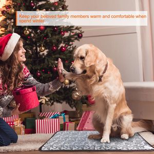 Alfombra Eléctrica Calefactora Impermeable para Perros y Gatos de 27.6x17.7 Pulgadas, Manta Térmica Ajustable Resistente a Mordeduras con Cable de Acero, Almohadillas y Tapetes para Mascotas - Product Image 5