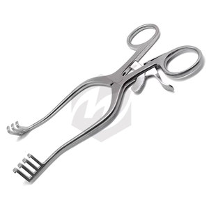 Écarteur Weitlaner 3x4 à pointes acérées, instrument chirurgical vétérinaire manuel en acier inoxydable allemand, certifié CE, auto-serrant - Product Image 5