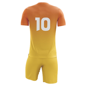 Conjunto de Camiseta y Pantalones Cortos de Fútbol Personalizables al por Mayor, Unisex, Tallas Grandes, Transpirables, de Secado Rápido, 100% Poliéster, Premium para Verano - Product Image 1