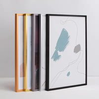 Cadre photo personnalisé en alliage d'aluminium A3 A4 à faible coût pour l'affichage de disques vinyles et de puzzles, avec plexiglas, mural