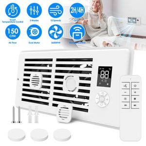 Ventilatore Intelligente a Doppio Motore con Booster di Ventilazione PWM, 10 Velocità, Timer, Rilevamento Automatico della Temperatura, 3 Modalità per Inverno ed Estate - Ventilazione Non Uniforme - Product Image 2