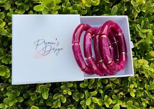 Vintage Resin Wrist Bangle <b>Bracelet</b> Stackable Lightweight Handmade Fashion Bangles Carved Floral Design <b>Crystal</b> Rhinestone - Product Image 4