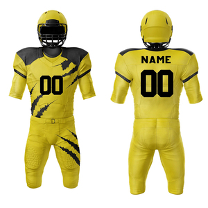 Uniforme de football américain au design unique du fabricant, respirant, 100% polyester, antibactérien, toutes les couleurs, taille plus, tendance - Product Image 6