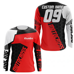 Haut de motocross KhumBro directement de l'usine, personnalisé pour la course MX et le dirt bike, unisexe, sans manches, imprimé par sublimation, séchage rapide - Product Image 6