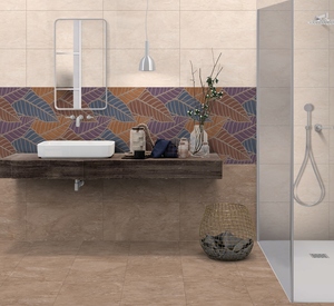 Azulejos cerámicos de la colección satin matt duraderos, con superficie suave al tacto, para revestimiento de paredes y pisos, uso residencial. - Product Image 3