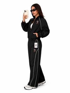 Conjunto Deportivo Cortavientos Ligero para Mujer, Chaqueta con Cierre Completo y Pantalones Jogger, Ropa Deportiva para Correr, Entrenamiento y Ejercicio - Product Image 2