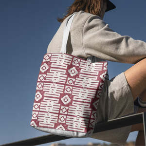 Bolsa de Compras con Estampado Floral, Estilo Casual, Sostenible, Hecha en India - Product Image 1