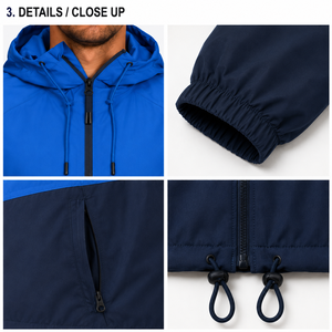 Chaqueta Bomber con Capucha de Alta Calidad para Primavera/Otoño, Deportiva, Unisex, Nueva, Informal, para Exteriores, Resistente al Viento e Impermeable - Product Image 3