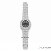 Piagett Moissanit-Diamant Sport-Business-Modeuhr Antike Quarz-Edelstahl-Uhr mit Saphirglas-Lünette 3BAR Wasserdicht