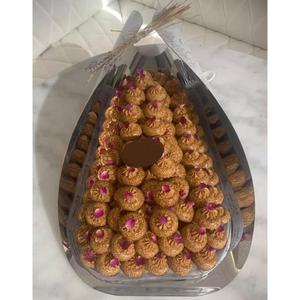 Customized Glossy Polished Metal <b>Chocolate</b> Serving Tray for Home Hotel <b>Weddings</b> Offices - Product Image 1