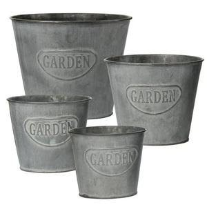 Wholesale Vintage Galvanized Metal Flower Planter Set Rustic Round Iron <b>Pot</b> Indoor Outdoor Garden Decor Bulk Supplier Directing - Product Image 1