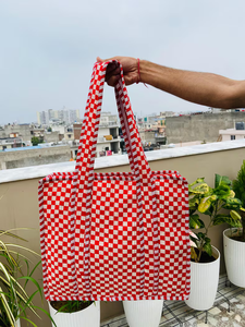 Sacs fourre-tout matelassés en coton faits main pour femmes, motif imprimé au bloc, logo personnalisé, fermeture éclair, collection Hiver-Printemps, vente en gros - Product Image 5