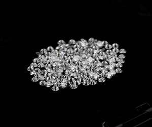 Diamantes de laboratorio de corte brillante redondo de 2.0 - 2.4 mm, diamantes de laboratorio para joyería, color E - F, claridad VVS - VS, diamantes brillantes. - Product Image 5