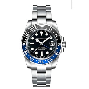 Montre de plongée SEIKO MOD Dropship, version haute performance, 120 clics, lunette argentée, bracelet Oysterband noir, acier inoxydable 316L, résistance à l'eau 50 bars - Product Image 1