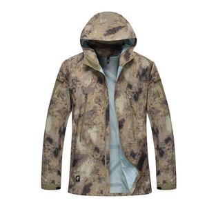 Wholesale Customizable Breathable Waterproof Zipper Closure Stand Collar <b>Shell</b> High Quality Unisex All Hunting Jacket - Product Image 1