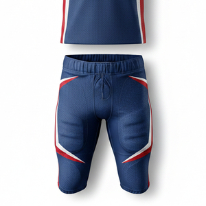 Uniforme de Fútbol Americano Sublimado Personalizado, Tela de Malla Transpirable, Logotipo del Equipo y Número Personalizados, Equipo de Juego Resistente - Product Image 2