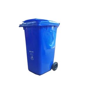 Ruedas de cubo de basura de Pedal de plástico de 240L de alta calidad, diseño clásico, forma rectangular, Material PP para oficina, baño, organizador de oficina - Product Image 2